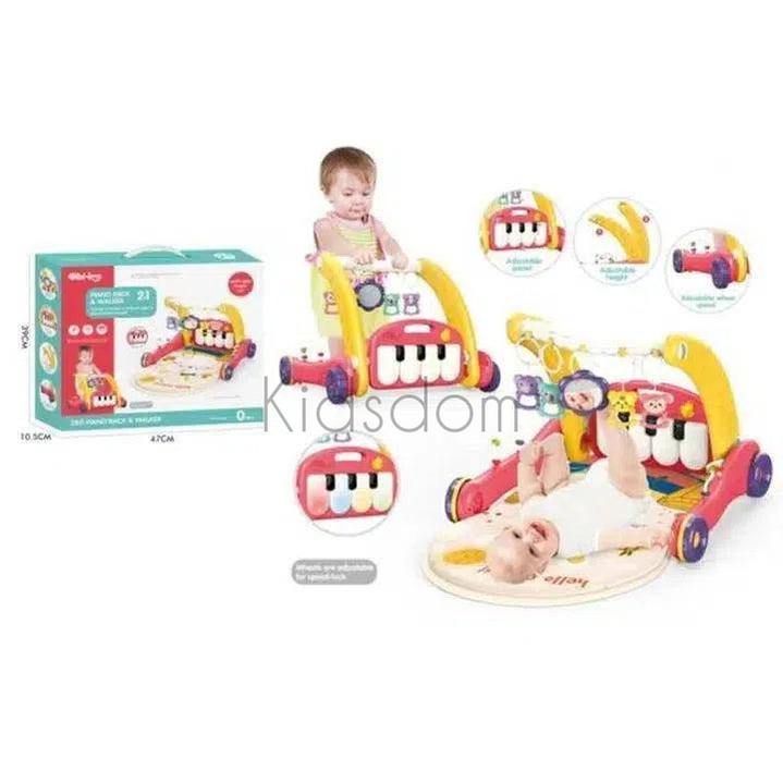 2-in-1 Baby Piano Rack & Walker