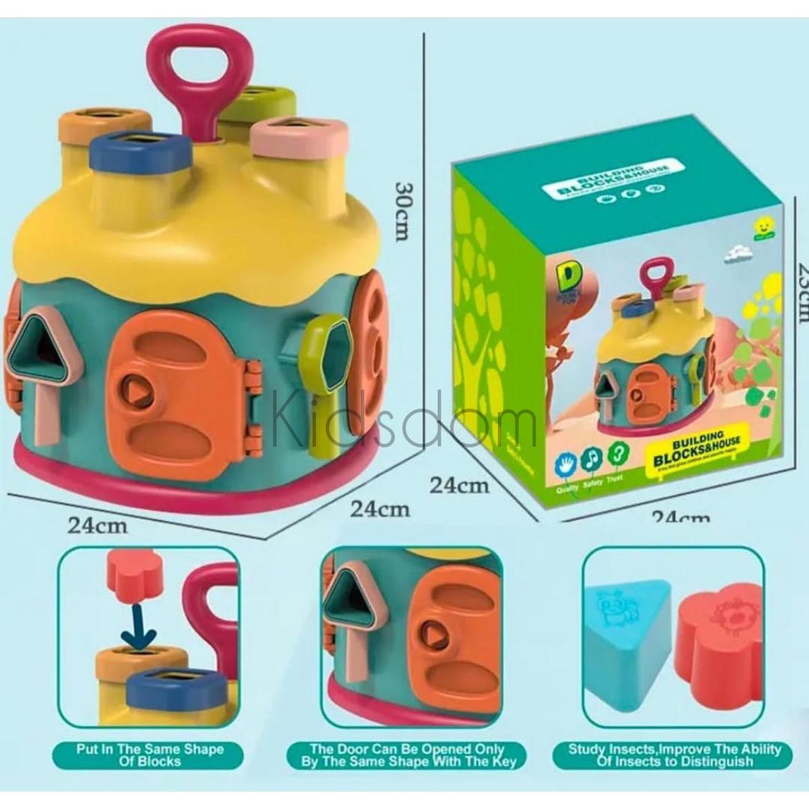 3D Shape Sorting Activity House