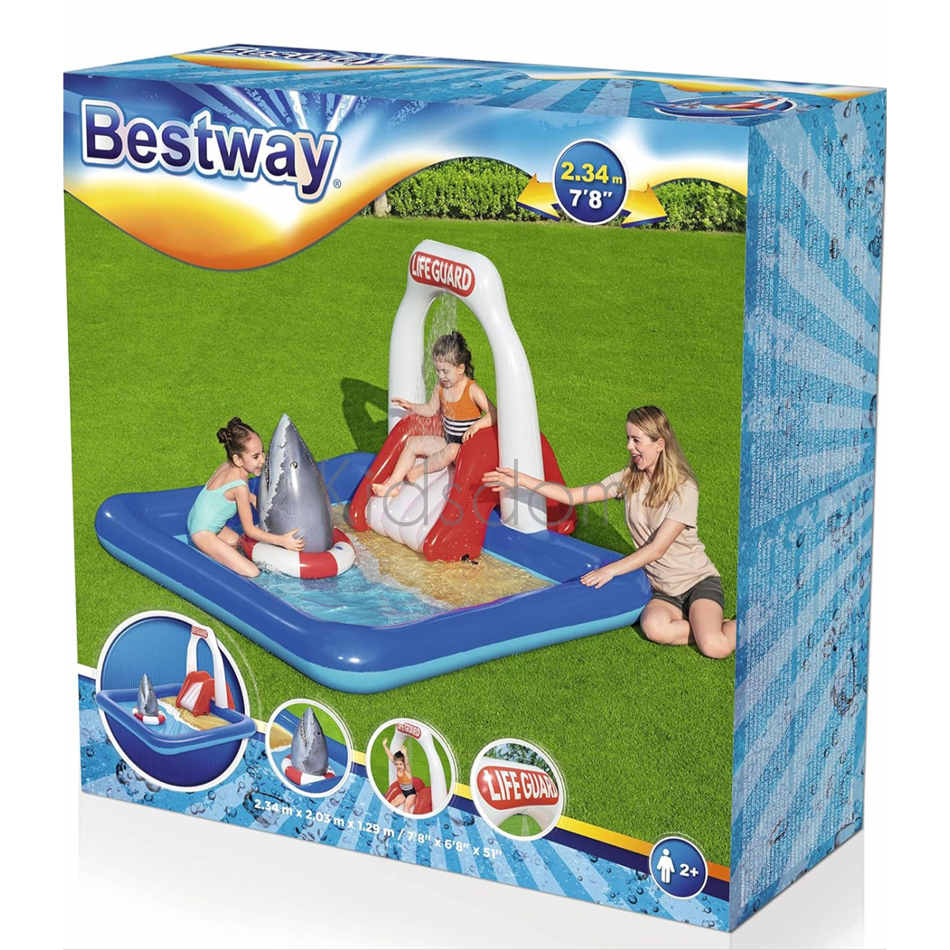Bestway Lifeguard Slide Inflatable Play Pool