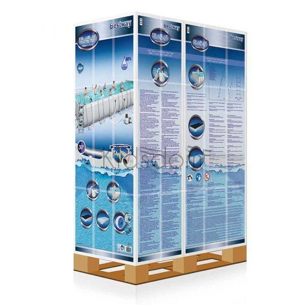 Bestway Power Steel™ Rectangular Above Ground Pool Set – 9.56m x 4.88m x 1.32m