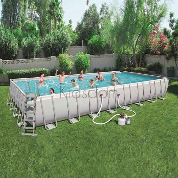 Bestway Power Steel™ Rectangular Above Ground Pool Set – 9.56m x 4.88m x 1.32m