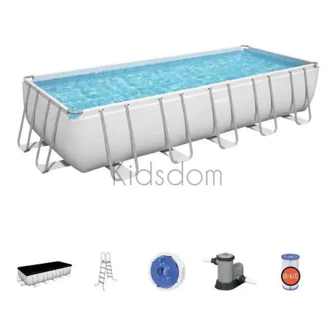 Bestway Power Steel™ Rectangular Pool Set – 6.40m x 2.74m x 1.32m