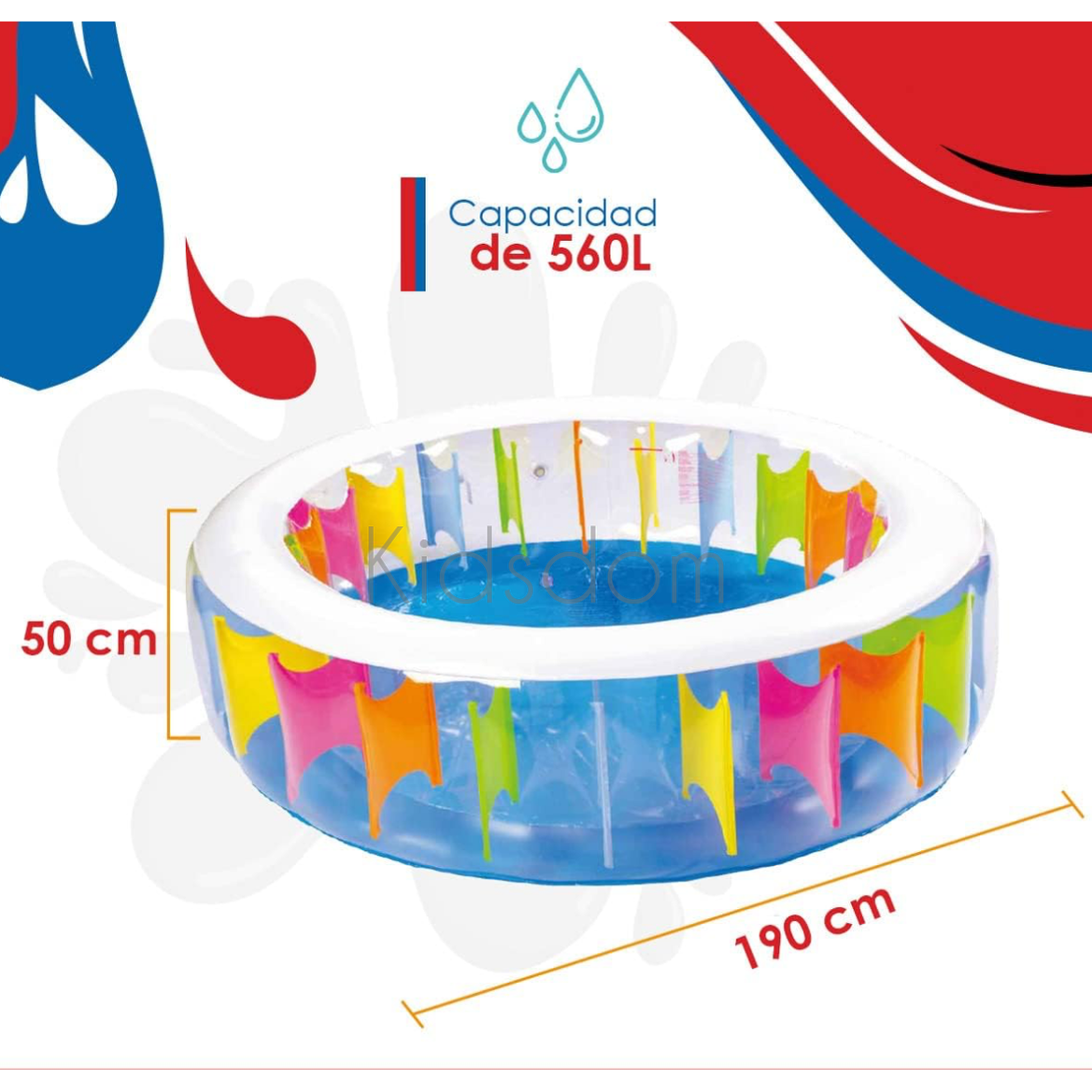 Colorful Inflatable Kiddie Pool