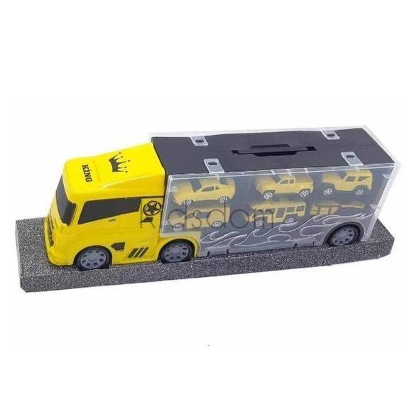 Construction Transporter Truck with 14 Vehicle Storage