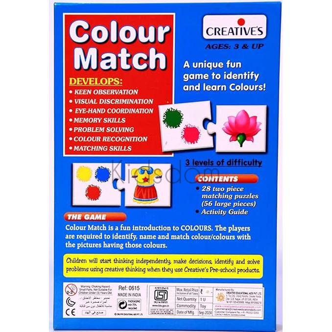 Creative’s Colour Match – 28 Self-Correcting Puzzle Sets