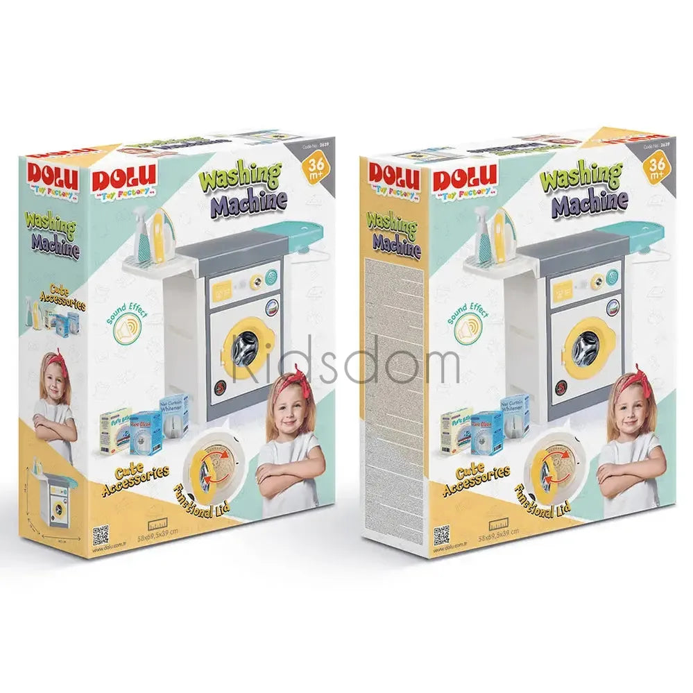 Dolu My First Washing Machine & Ironing Set β Interactive Laundry Playset