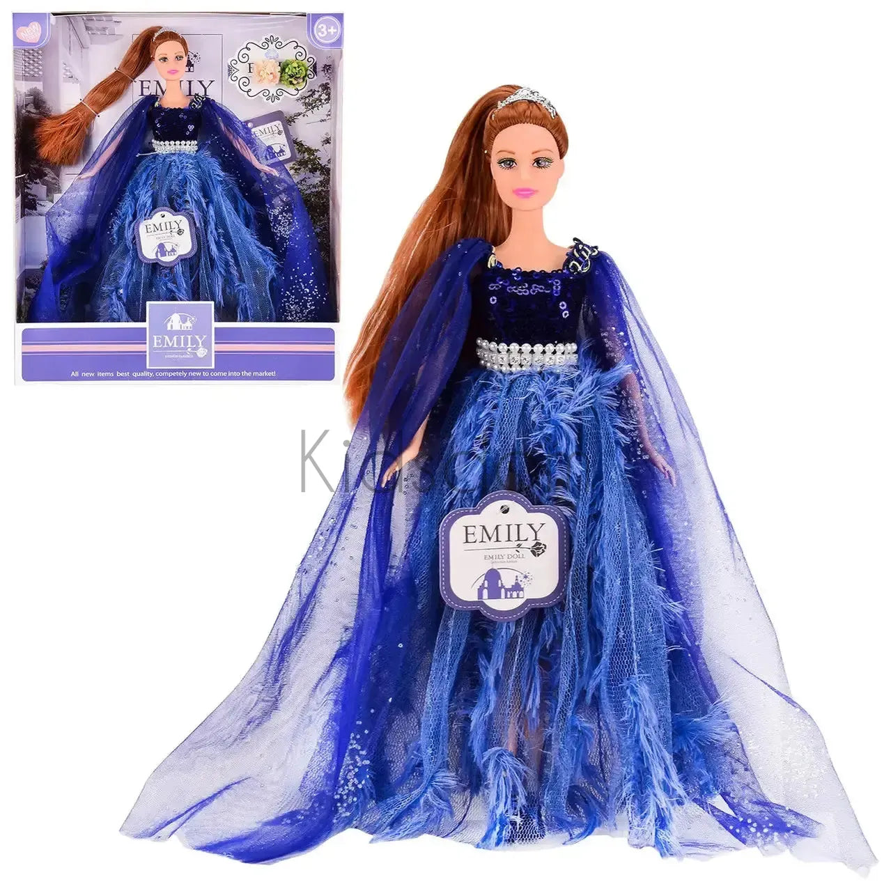 Emily Princess Doll – Royal Blue Fantasy Dress