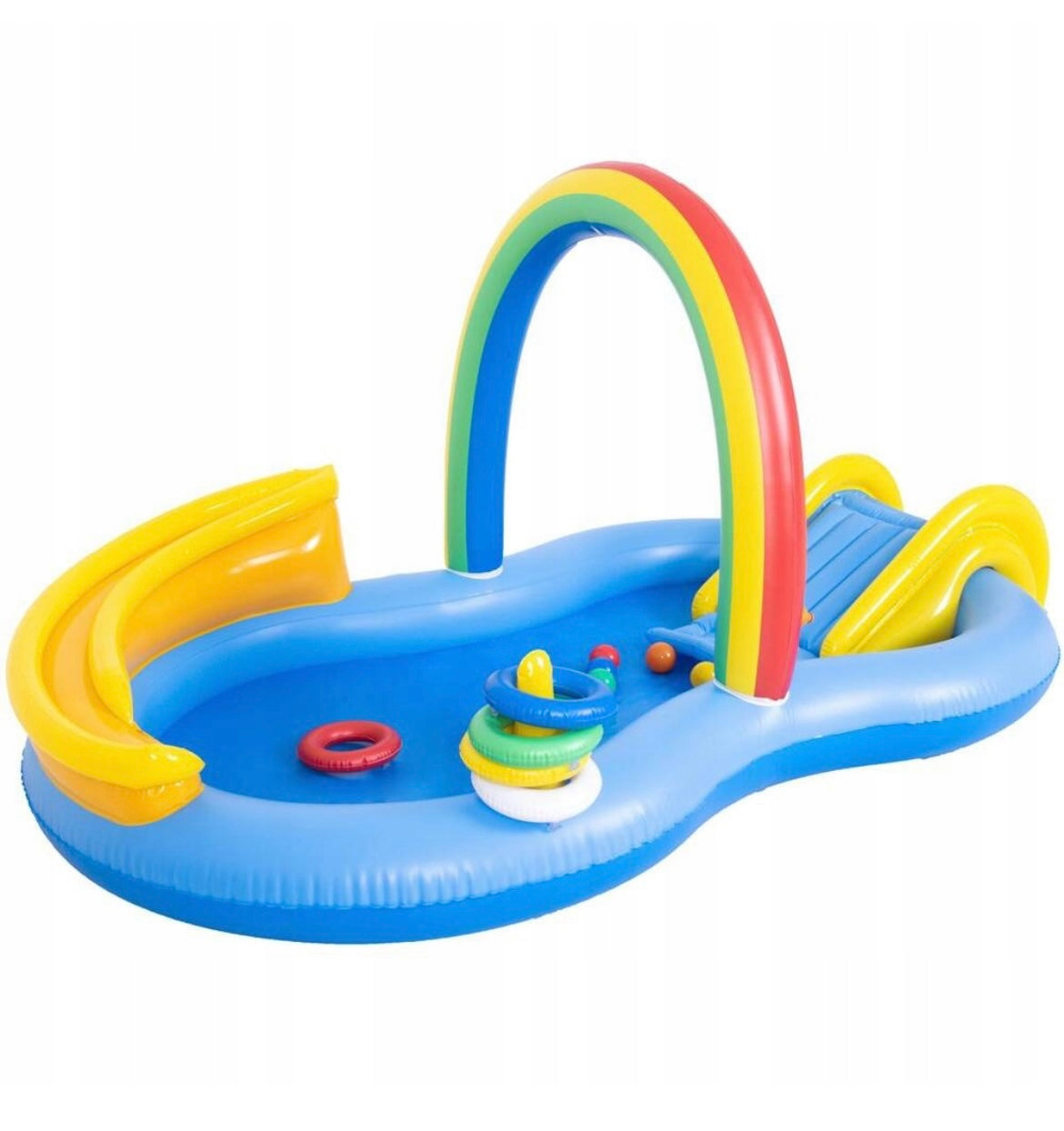 Rainbow Spray Inflatable Play Pool