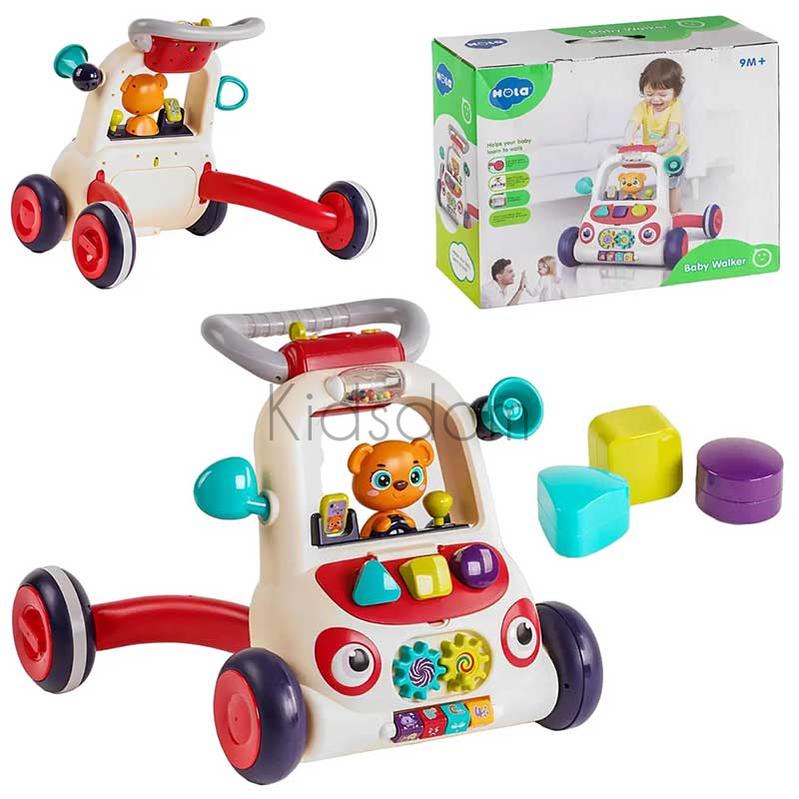 Hola Baby Walker – Interactive Push Walker with Lights, Music & Activities