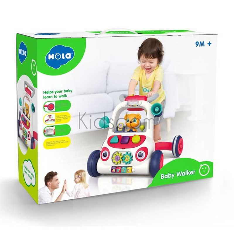 Hola Baby Walker – Interactive Push Walker with Lights, Music & Activities