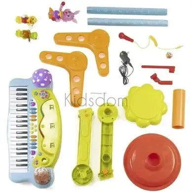 Hola Little Learners Piano Set – Musical Keyboard with Lights, Sounds & Stool