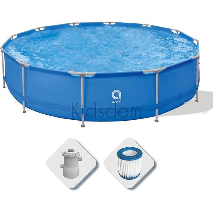 Jilong Round Frame Pool Set – 420cm x 84cm with Filter Pump