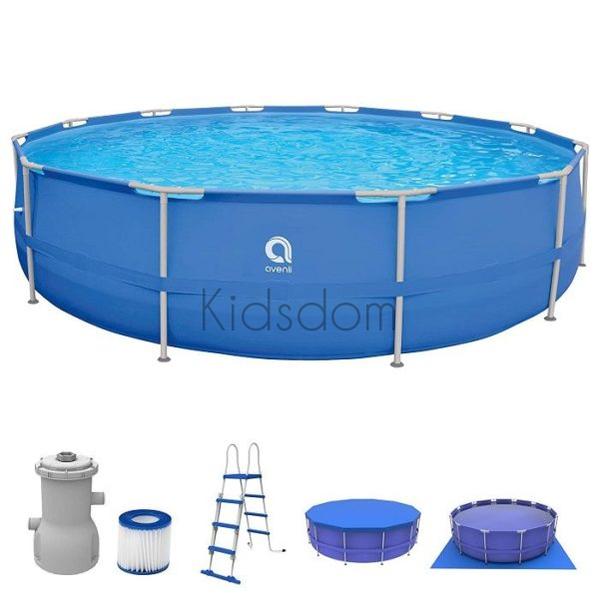 Jilong Round Frame Pool Set – 4.5M x 1.22M with Complete Accessories
