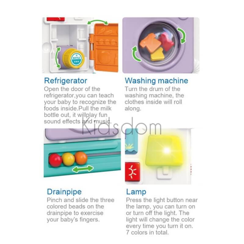 Montessori Sensorial Activity Toy House – Interactive Learning Board for Toddlers