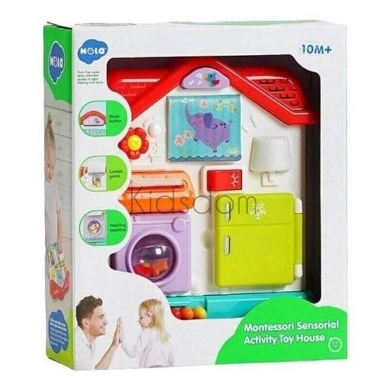 Montessori Sensorial Activity Toy House – Interactive Learning Board for Toddlers