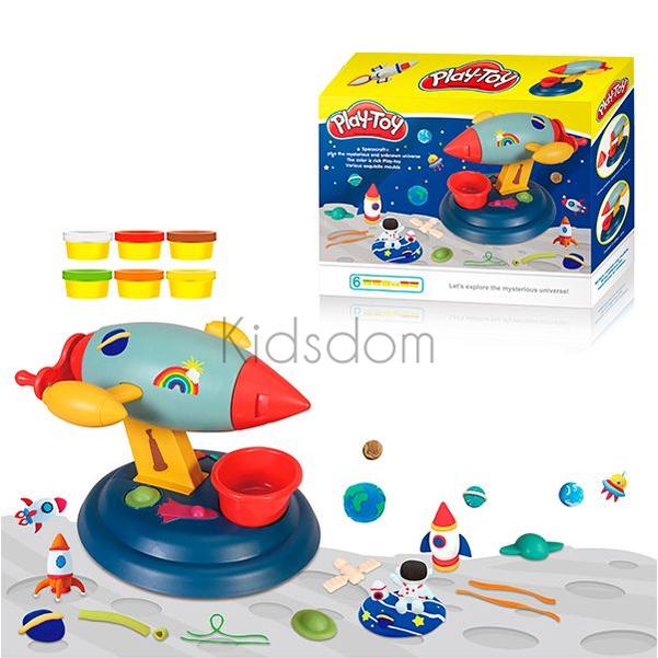 PlayToy Rocket Play Dough Extruder Set