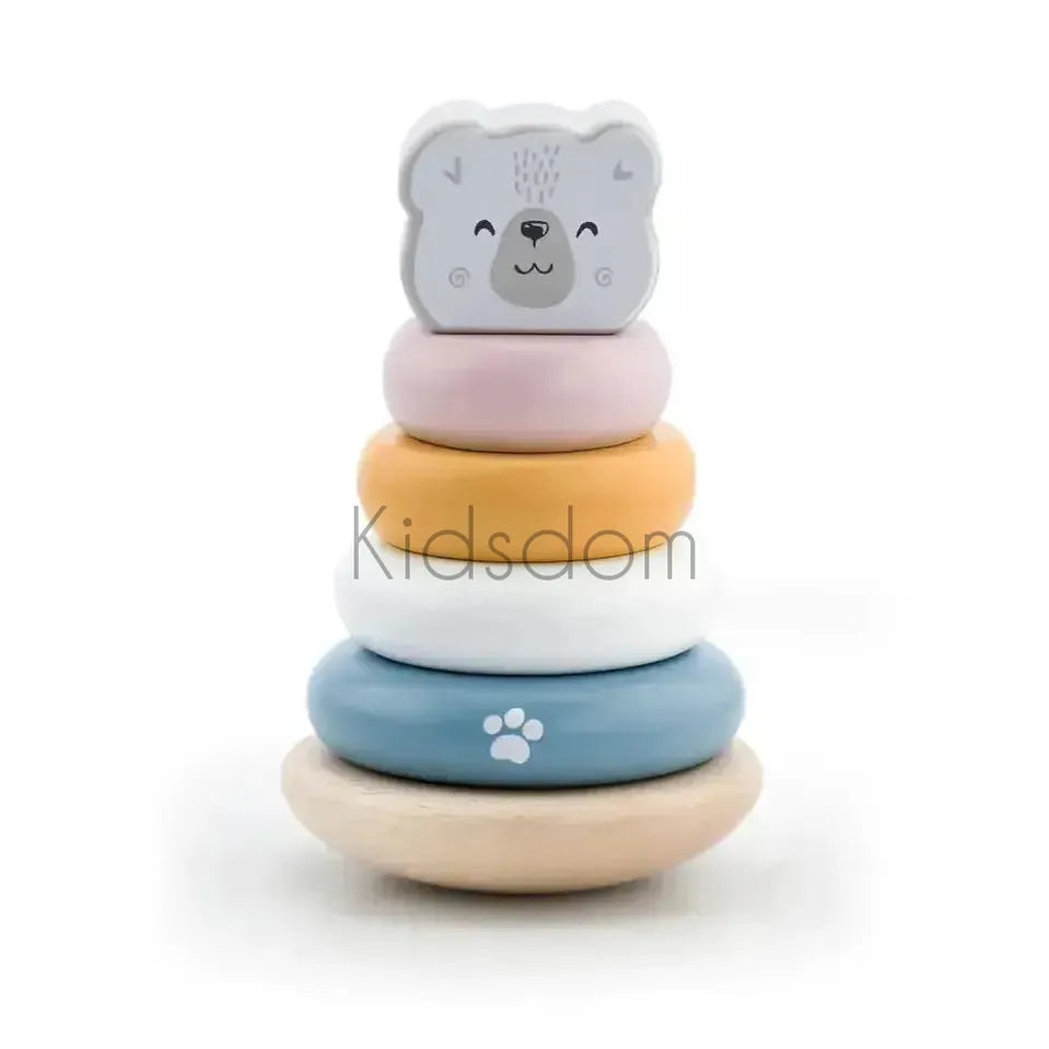 PolarB by Viga – Wooden Polar Bear Stacker Toy