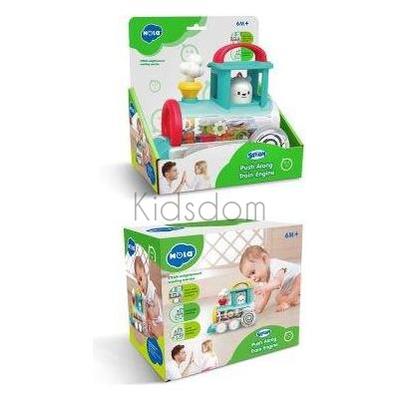 Push-Along Train Engine – Interactive Rolling Toy for Babies