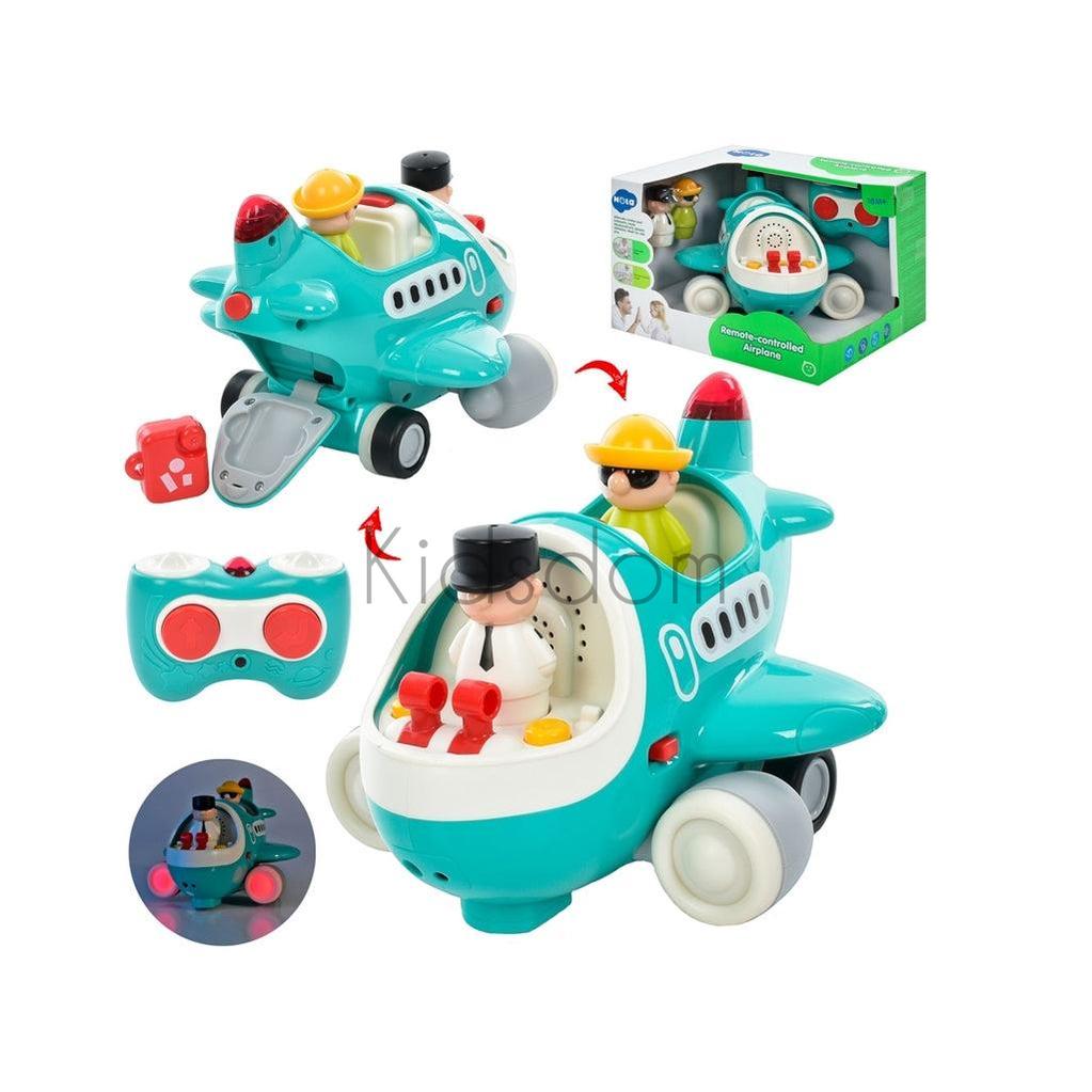 Remote-Controlled Airplane Toy – Interactive Vehicle with Lights & Sounds