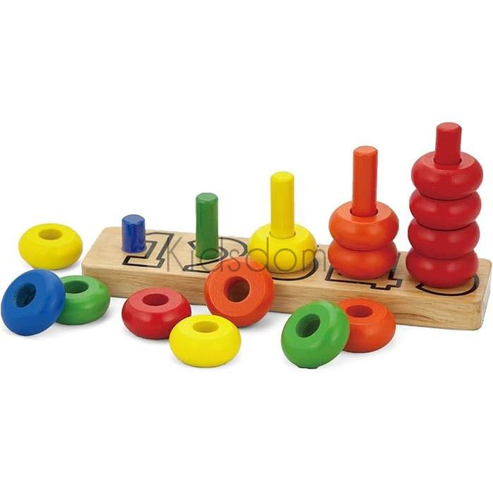 Viga Counting Numbers – Wooden Bead Math Toy for Toddlers