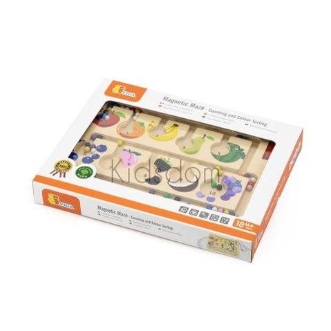 Viga Magnetic Maze – Counting and Colour Sorting Board