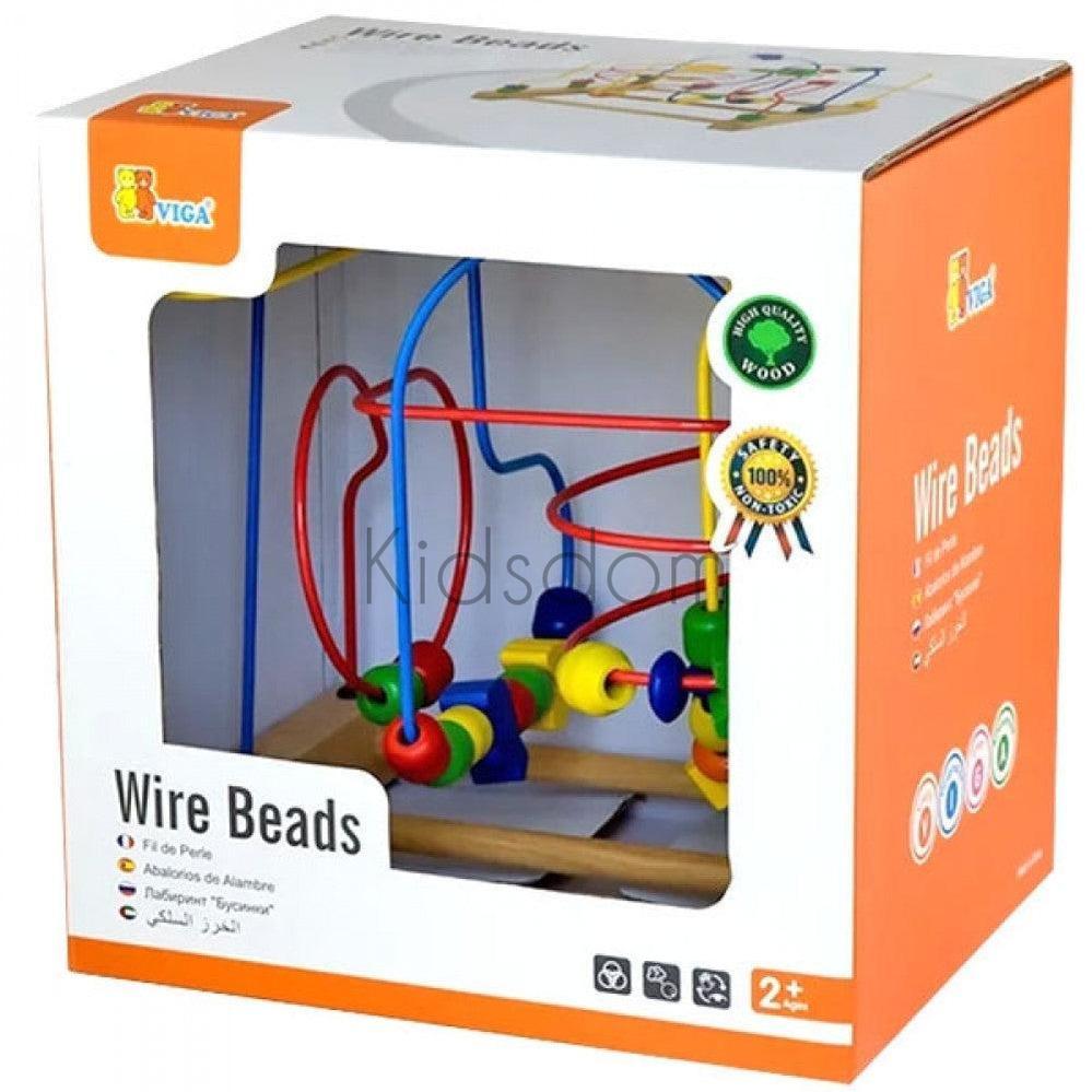 Viga Wooden Wire Beads Maze – Classic Motor Skills Toy