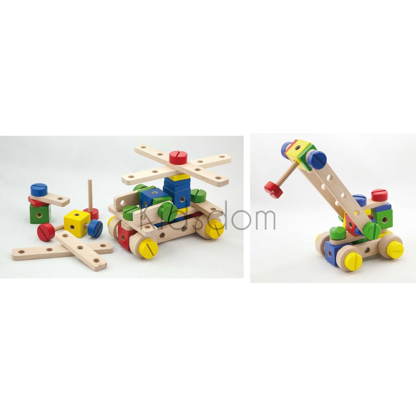 Wooden Construction Building Set