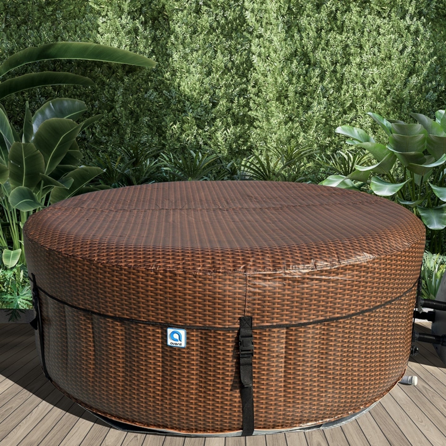 Avenli Nice Spa – Inflatable Rattan-Design Hot Tub 175*70 cm