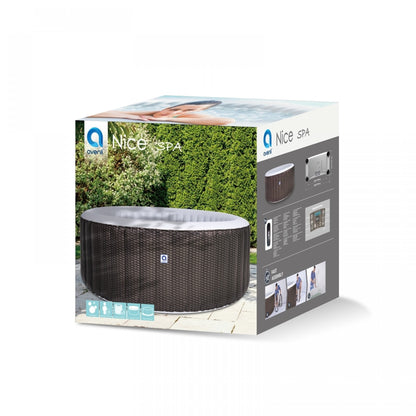 Avenli Nice Spa – Inflatable Rattan-Design Hot Tub 175*70 cm