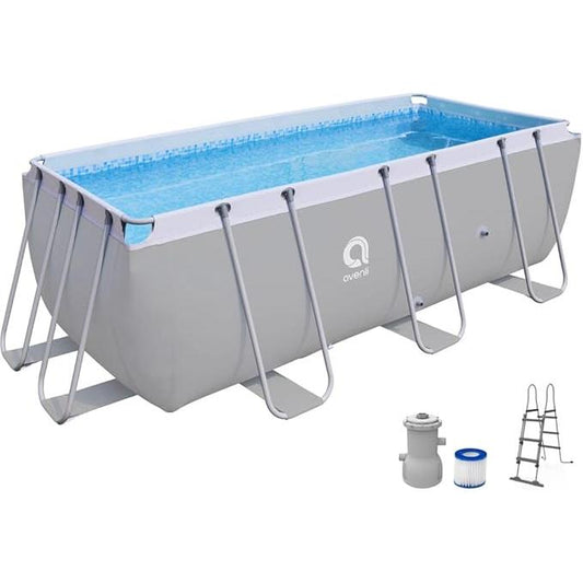 Avenli Rectangular Frame Pool Set – 4.00M x 2.07M x 1.22M