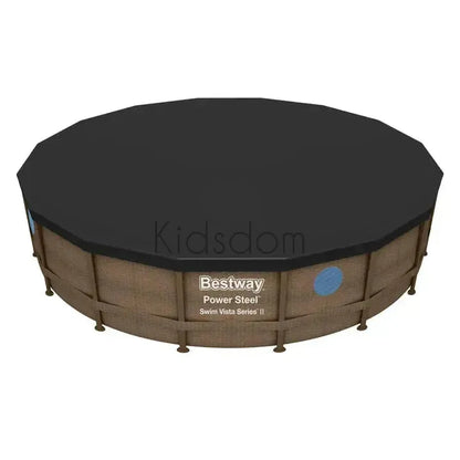 Bestway Power Steel™ 4.88 m (16 ft) diameter x 1.22 m (48 in) height II – Rattan Above Ground Pool Set