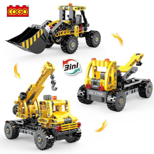 COGO 3-in-1 Construction Crane Building Set – 235 Pieces