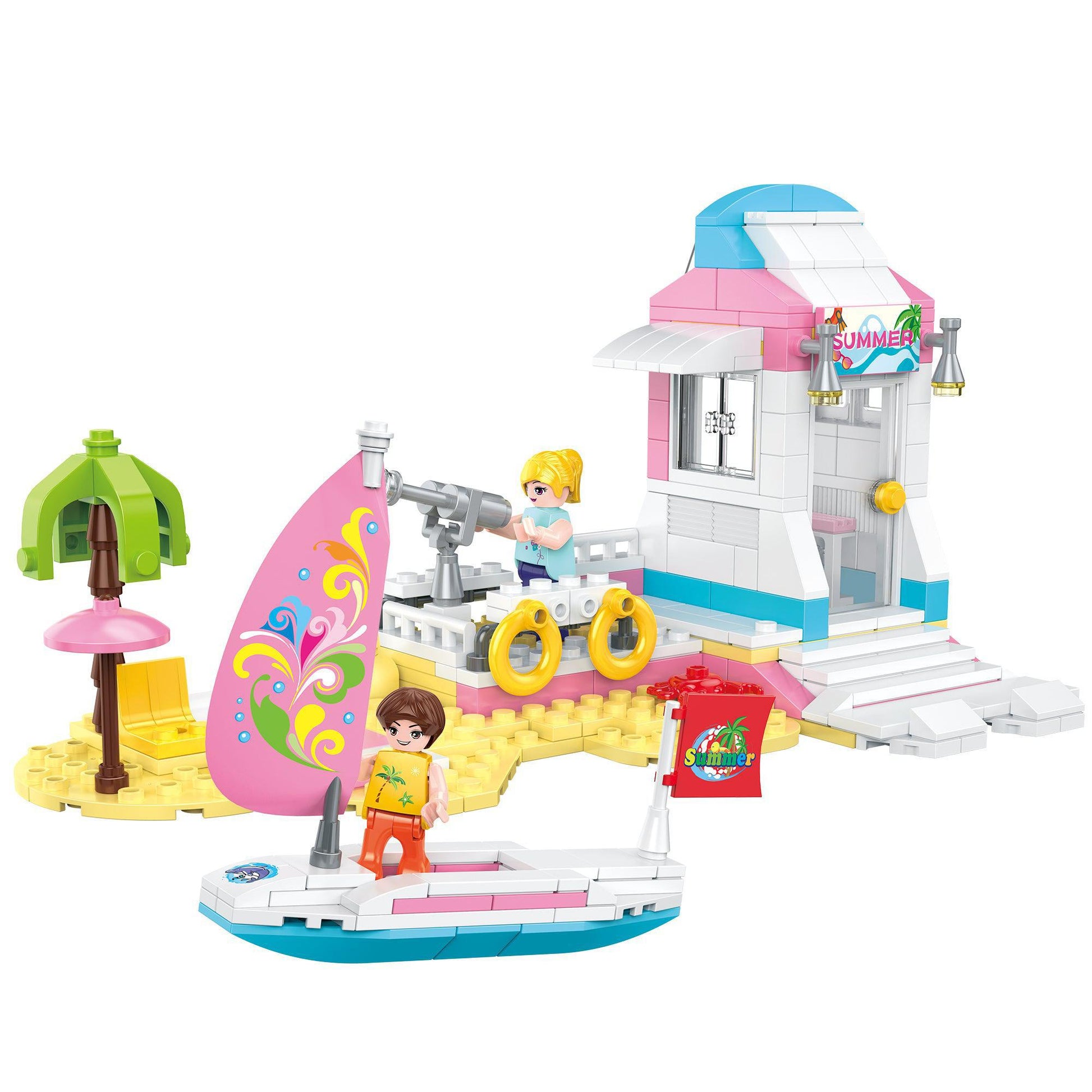 COGO Holiday Yacht Building Set – 328 Pieces