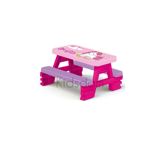 Dolu Unicorn Picnic Table – Outdoor & Indoor Activity Table