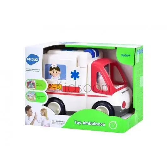 Hola Toy Ambulance – Medical Role Play Set with Lights, Sounds & Accessories