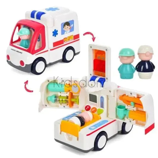 Hola Toy Ambulance – Medical Role Play Set with Lights, Sounds & Accessories