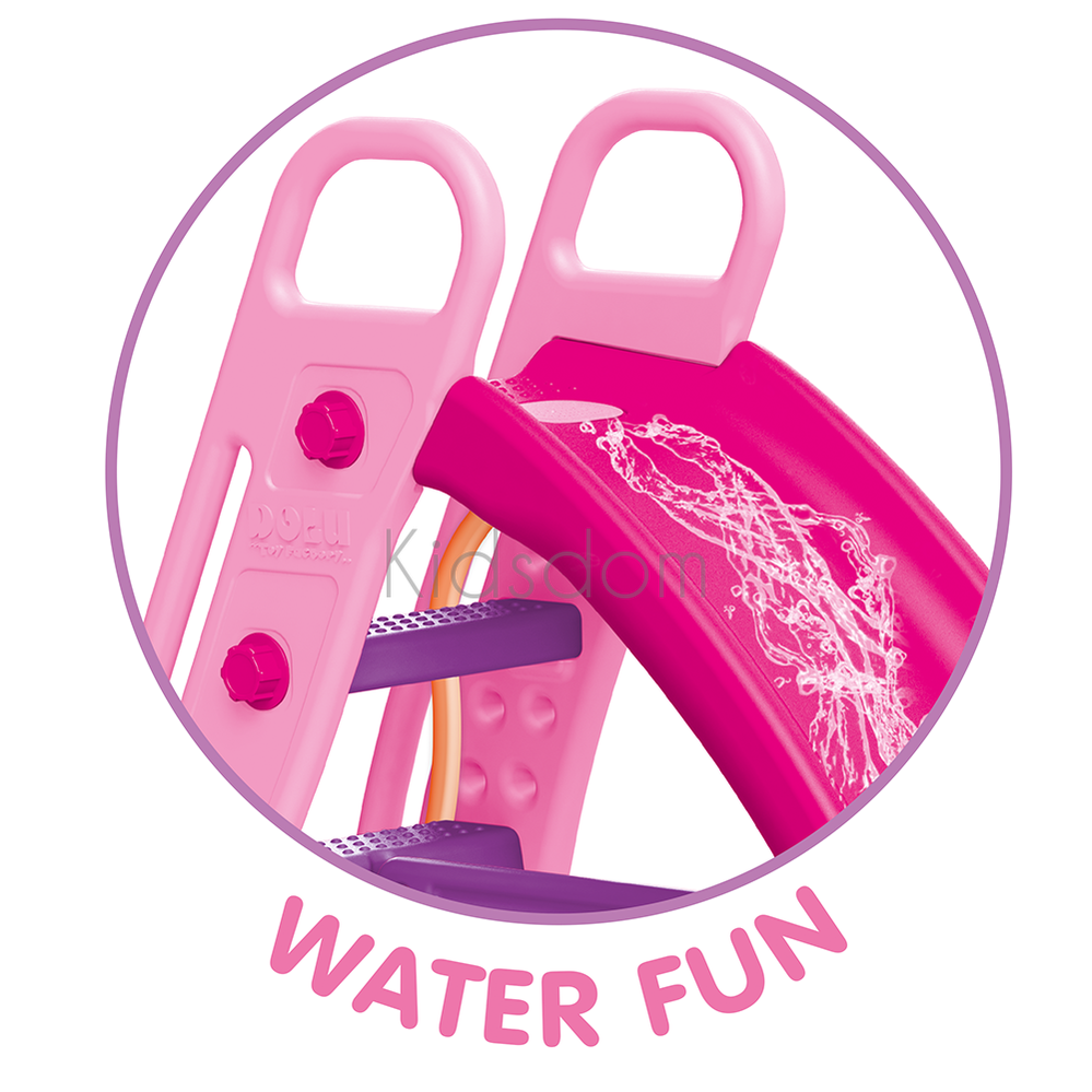 Kids’ Water Slide with Sprayer – Indoor & Outdoor Pink Slide