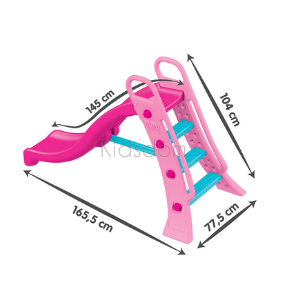 Kids’ Water Slide with Sprayer – Indoor & Outdoor Pink Slide
