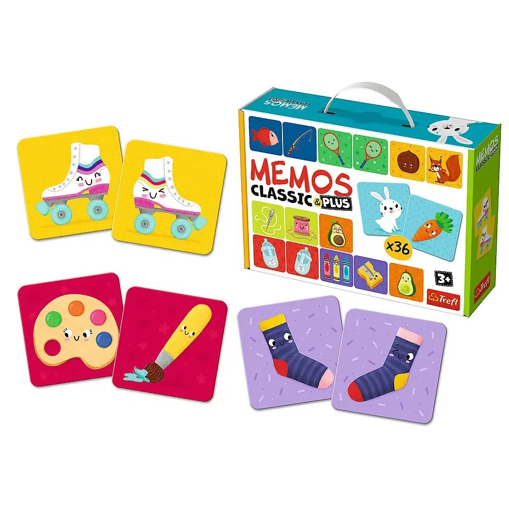 Memos Classic & Plus – 36-Card Memory Game