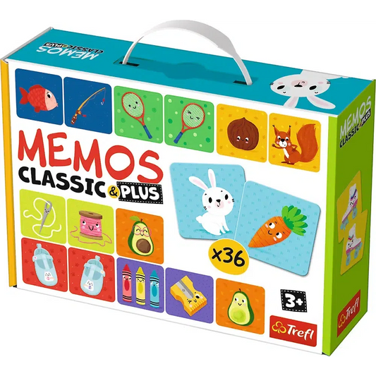 Memos Classic & Plus – 36-Card Memory Game